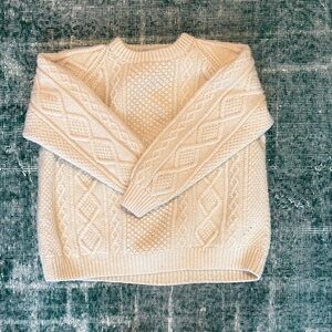 Aran Cable Knit Sweater